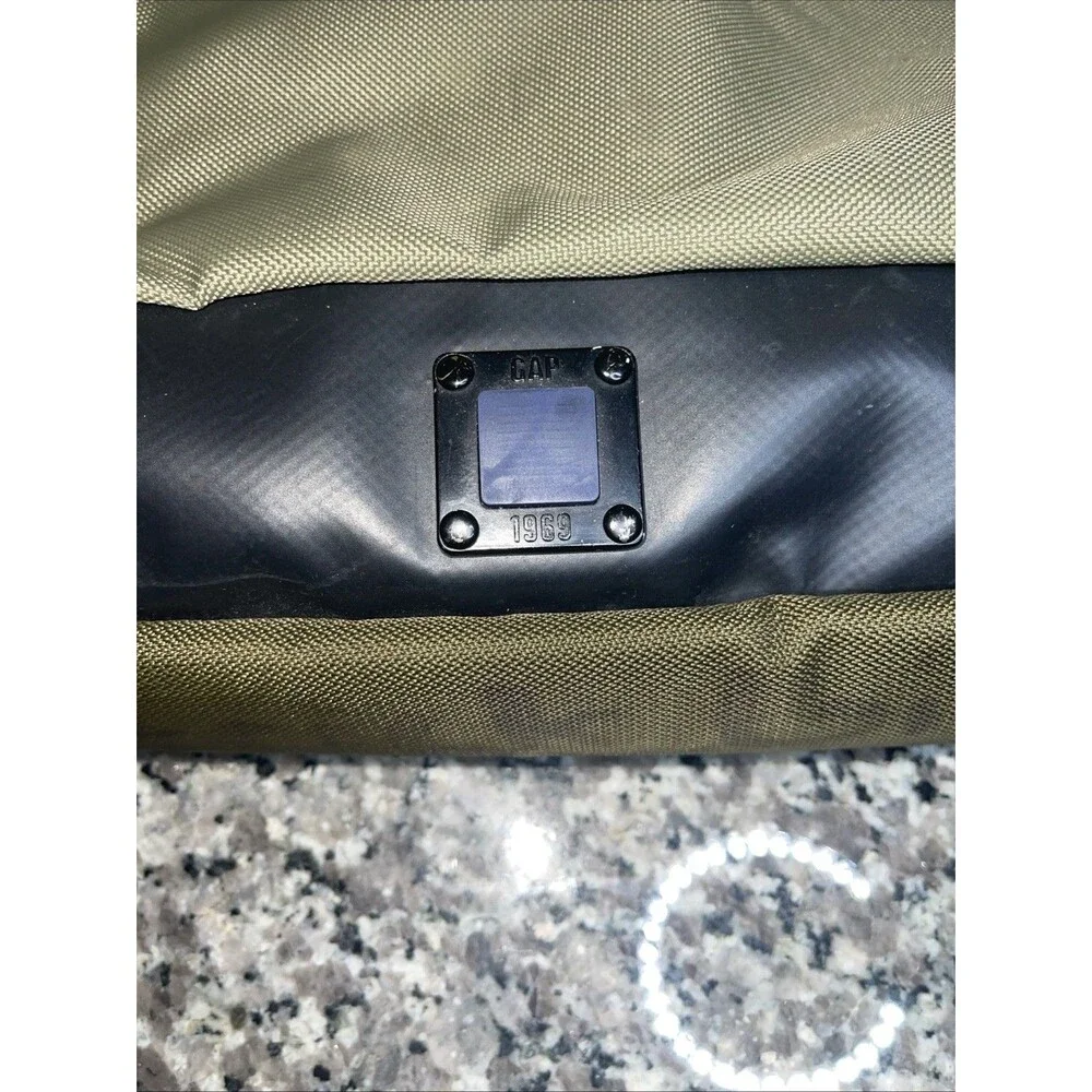 Vintage Gap Messenger Bag Shoulder Army Green OranCanvas Style Industrial Laptop